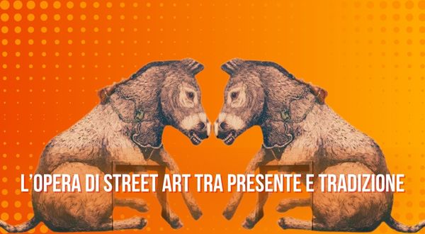 Murales a tema animali - Asinello a Cagliari