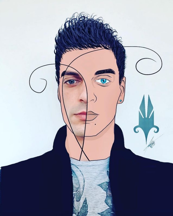 Questo sono io, nella realtà e nel disegno.