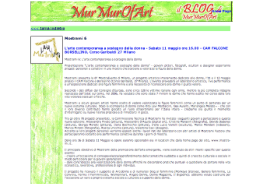 Mostrami 6 su MurMur of Art