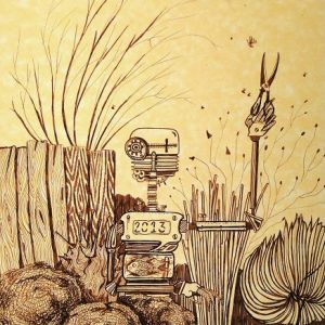 illustrazione Giardiniere automa