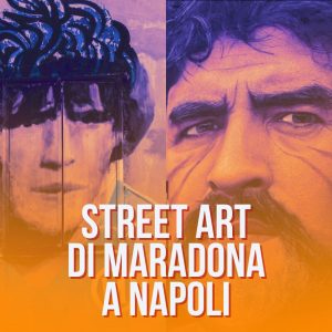 murales street art graffiti a tema calcio in Italia squadre giocatori calciatori street art di Maradona a Napoli